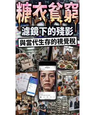 書封 糖衣貧窮：濾鏡下的殘影與當代生存的視覺稅